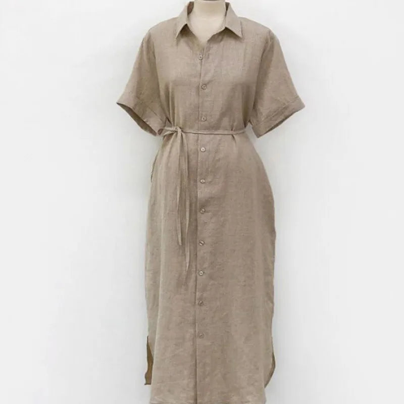 Robe Chemise Lin Longue chez robe-chemise-boutique