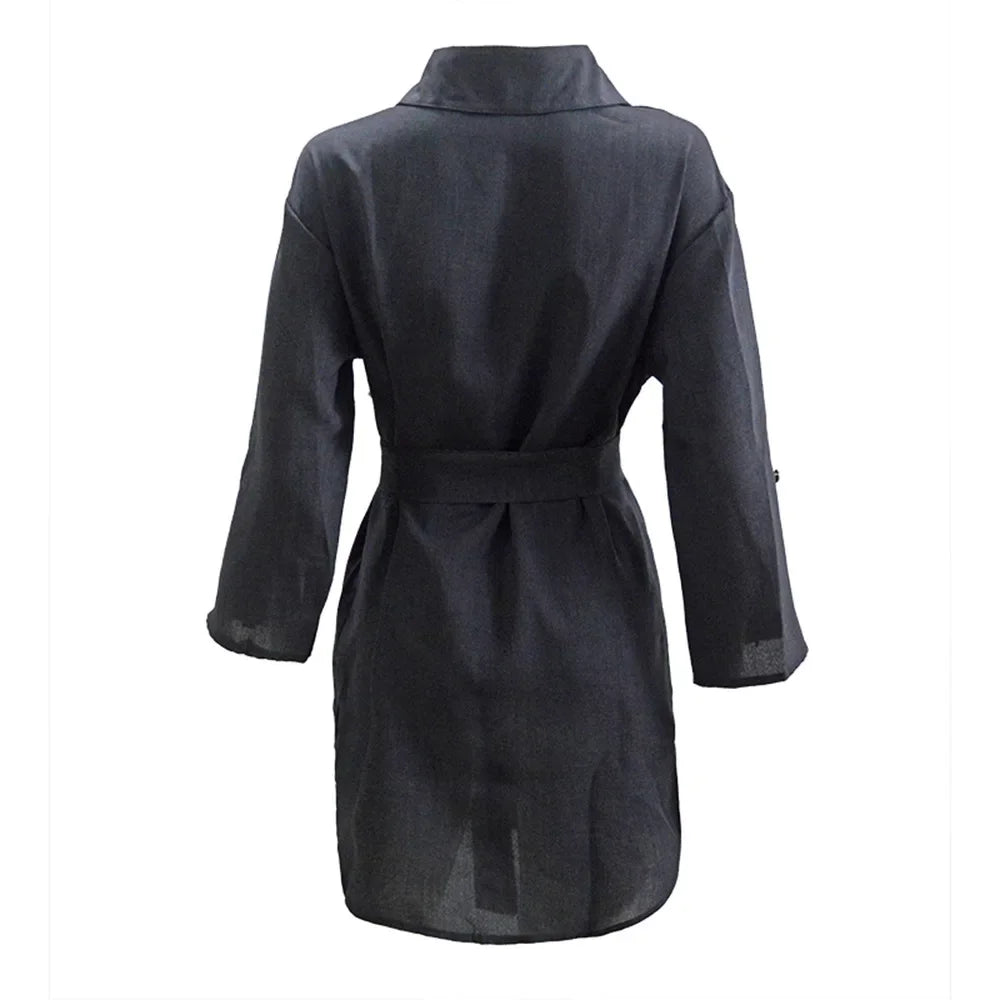 Robe Chemise Courte Noire chez robe-chemise-boutique