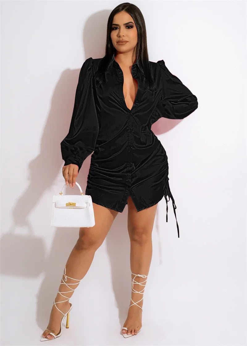 Robe Chemise Satin chez robe-chemise-boutique