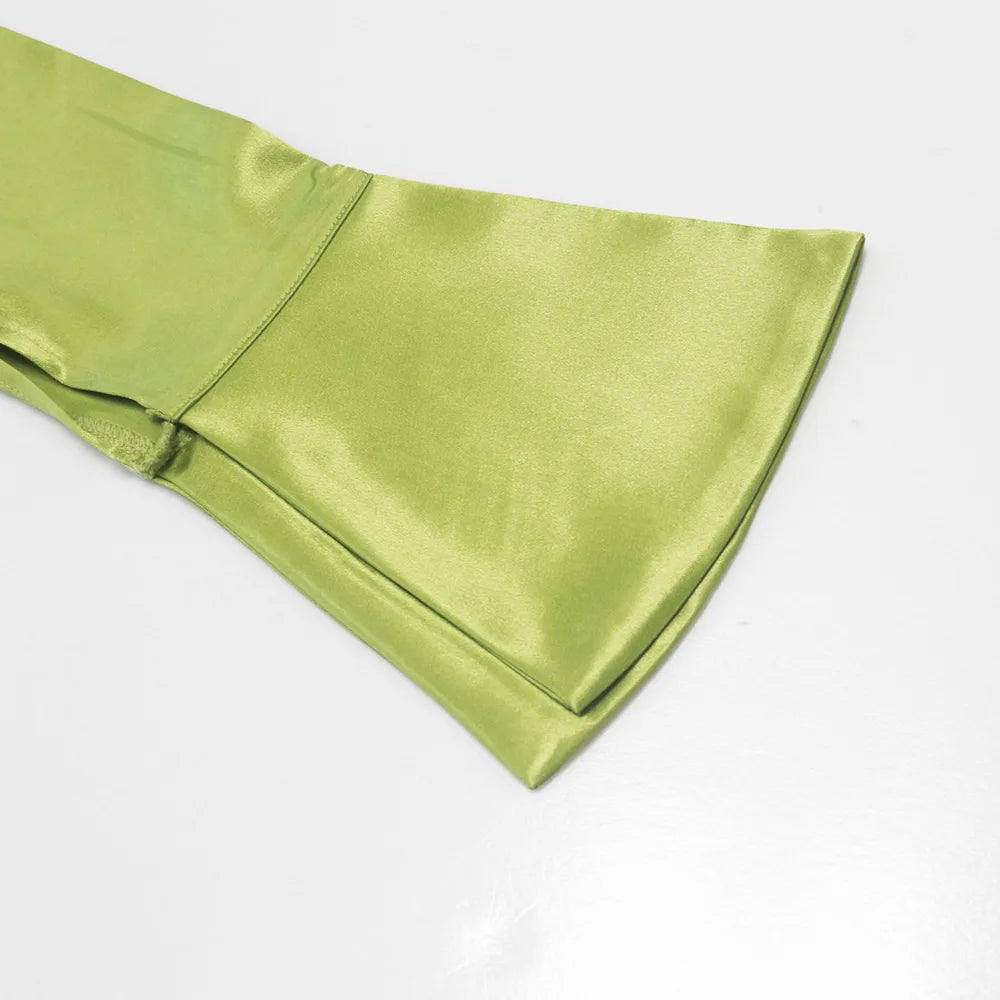 Robe Chemise Verte Satin chez robe-chemise-boutique