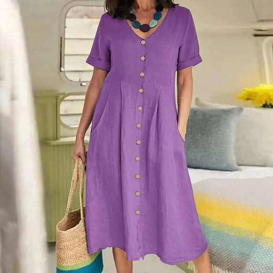 Robe Chemise Violette Violette chez robe-chemise-boutique