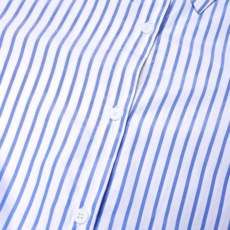 Robe Chemise Rayée Bleu et Blanc chez robe-chemise-boutique