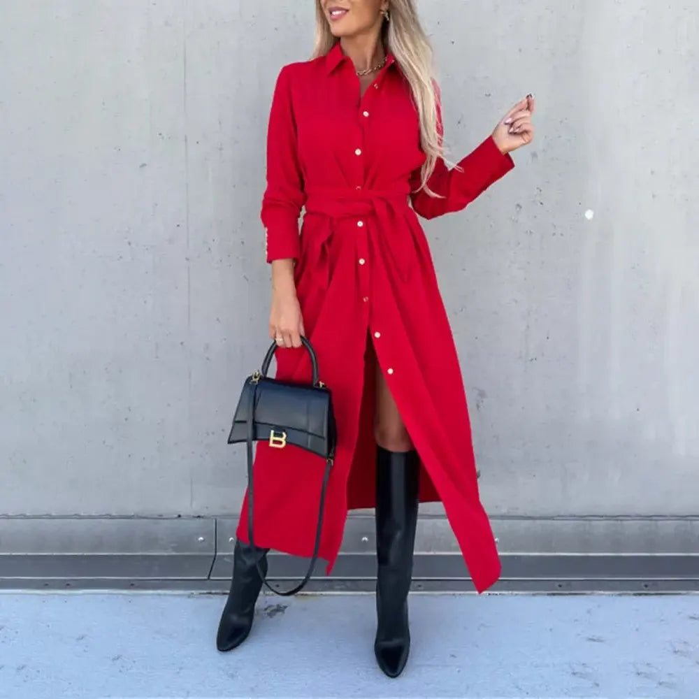 Robe Chemise Rouge Rouge chez robe-chemise-boutique