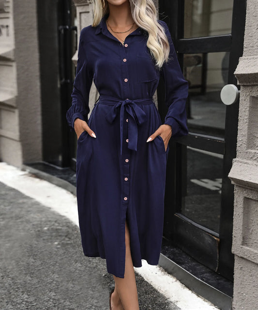 Robe Chemise Bleu Marine chez robe-chemise-boutique