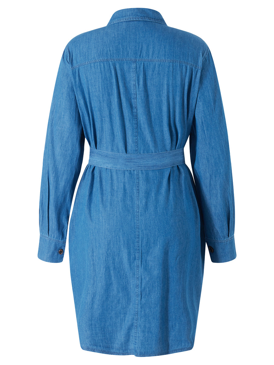 Robe Chemise Courte en Jean chez robe-chemise-boutique