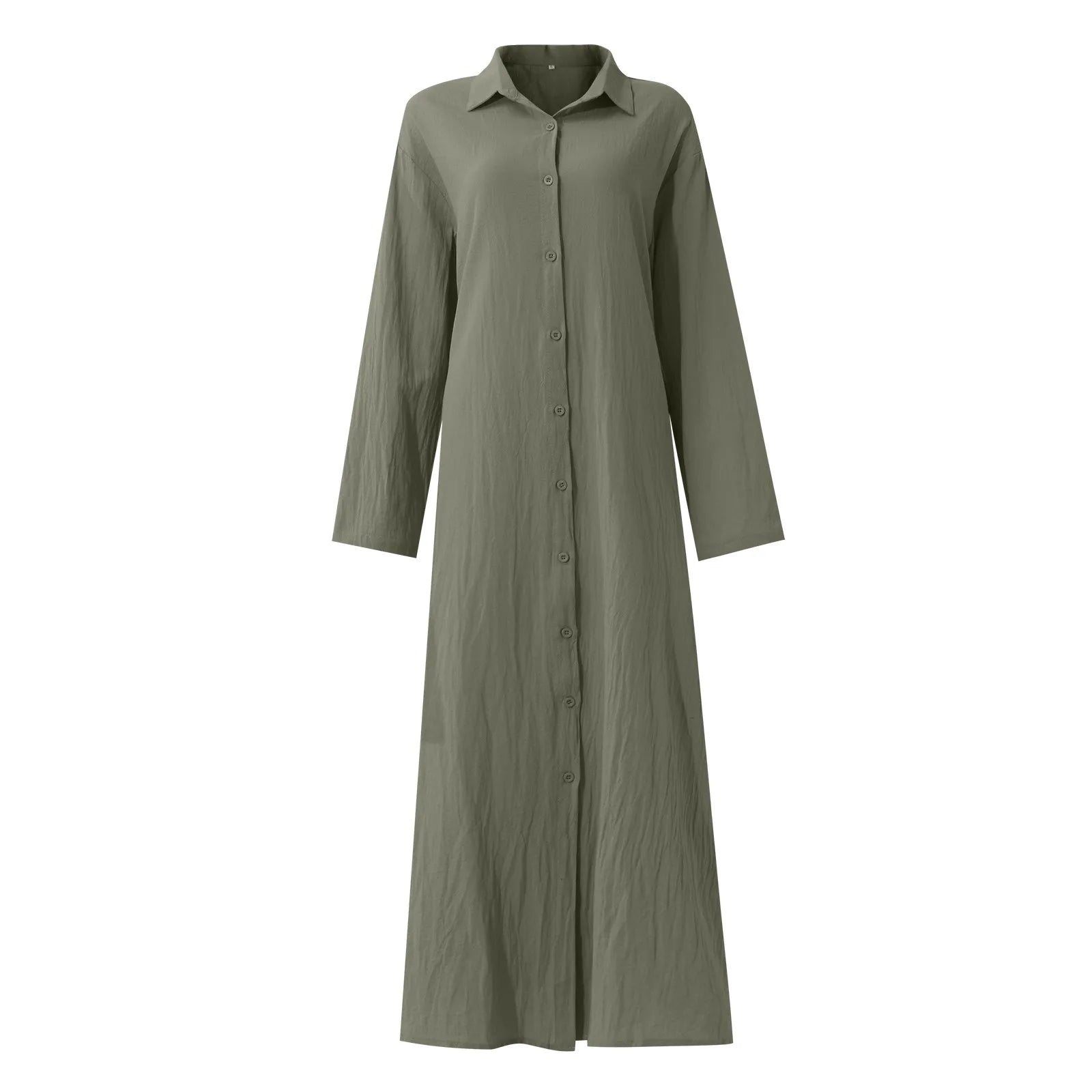 Robe Chemise Kaki Longue chez robe-chemise-boutique
