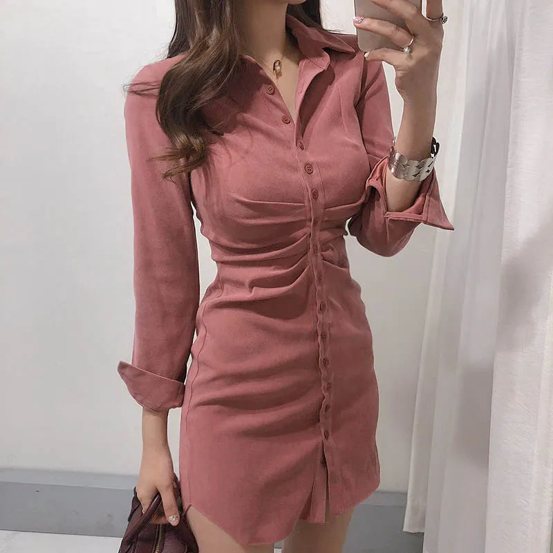 Robe Chemise Rose Rose