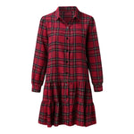 Robe Chemise Carreaux Rouge et Noir - Vignette | ma-robe-chemise.com