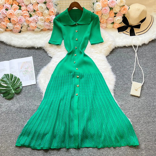 Robe Chemise Longue Hiver Verte Taille Unique chez robe-chemise-boutique