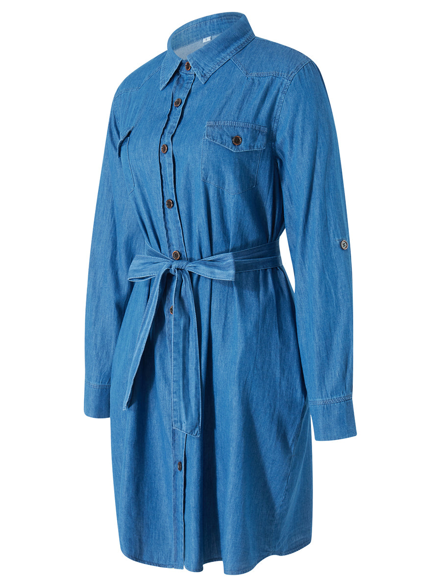 Robe Chemise Courte en Jean