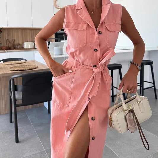 Robe Chemise Sans Manche chez robe-chemise-boutique