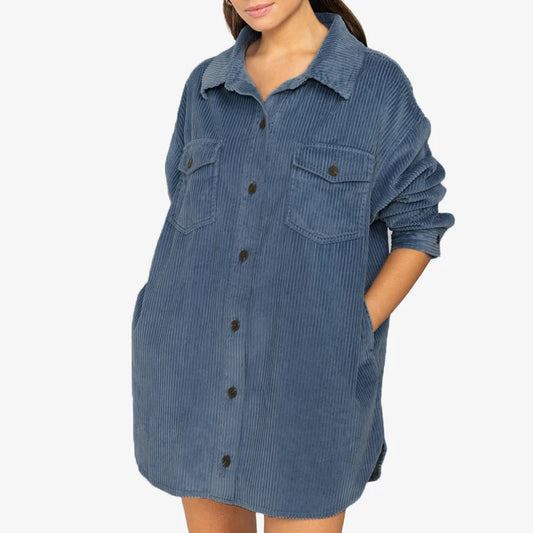 Robe Chemise Bleu Bleu