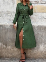 Robe Chemise Verte - Vignette | ma-robe-chemise.com