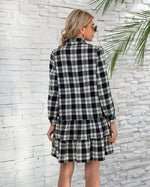 Robe Chemise Carreaux Noir et Blanc - Vignette | ma-robe-chemise.com