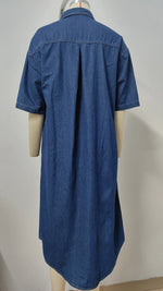 Robe Chemise en Jean Mi Longue - Vignette | ma-robe-chemise.com