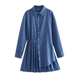 Robe Chemise Bleu Marine - Vignette | ma-robe-chemise.com