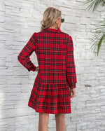 Robe Chemise Carreaux Rouge et Noir - Vignette | ma-robe-chemise.com