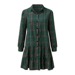 Robe Chemise Carreaux Vert - Vignette | ma-robe-chemise.com