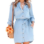 Robe Chemise Courte en Jean - Vignette | ma-robe-chemise.com