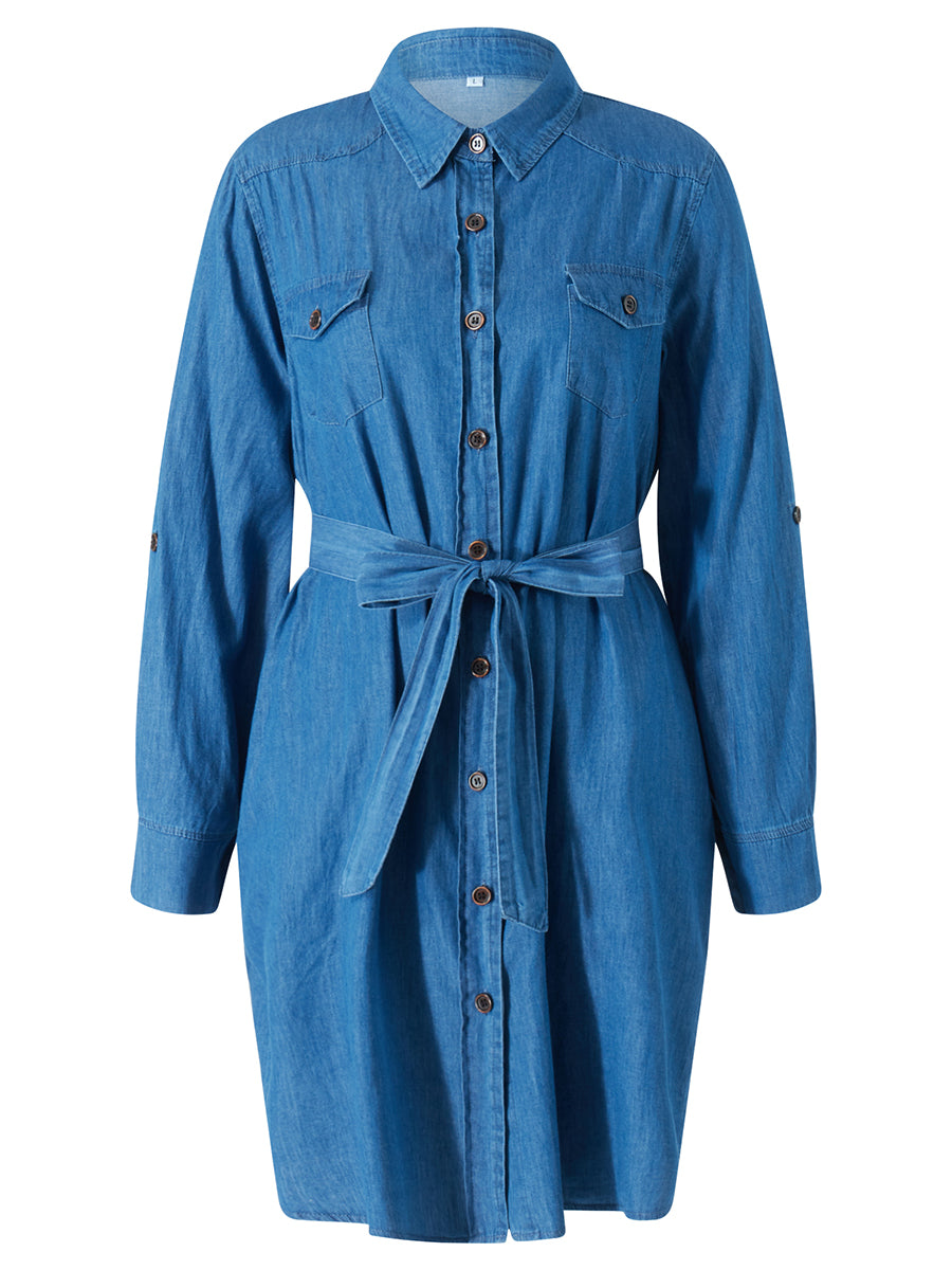 Robe Chemise Courte en Jean