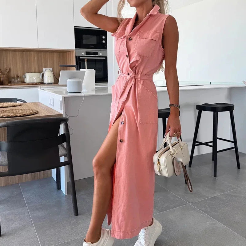 Robe Chemise Sans Manche chez robe-chemise-boutique