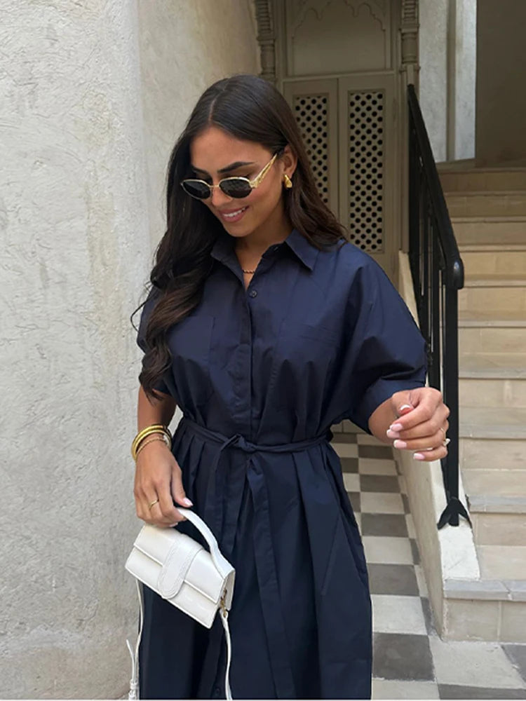 Robe Chemise Bleu Bleu chez robe-chemise-boutique