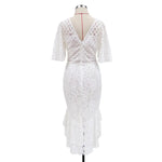 Robe Chemise Blanche Dentelle - Vignette | ma-robe-chemise.com