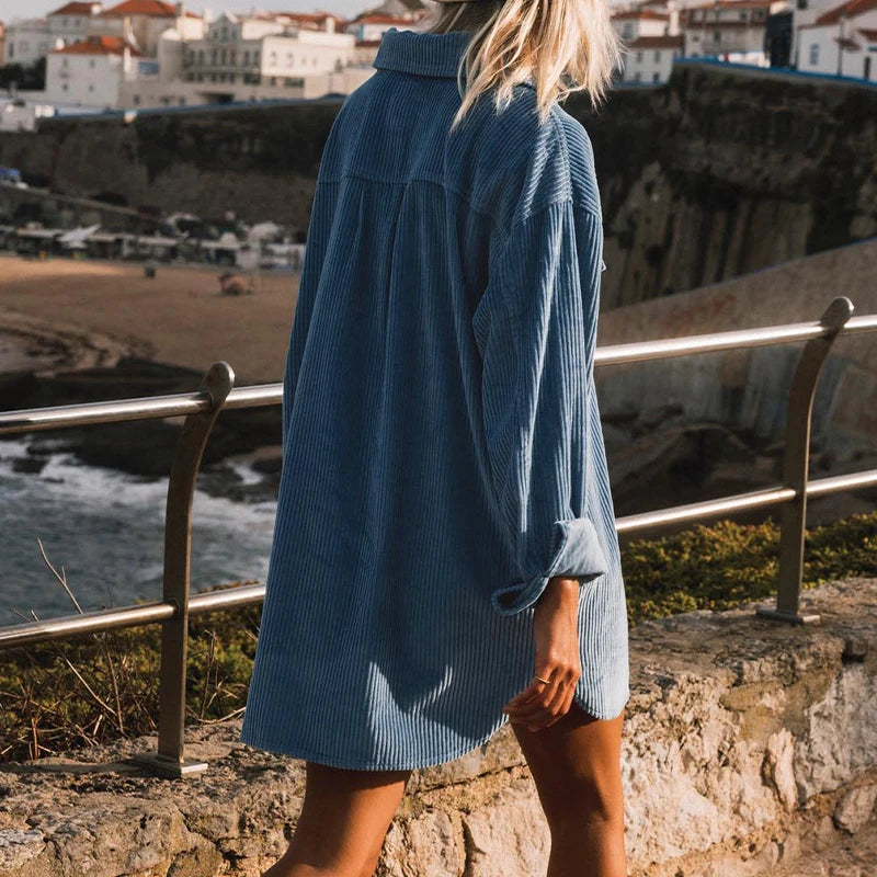 Robe Chemise Bleu