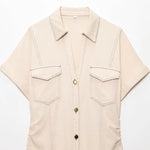 Robe Chemise Beige - Vignette | ma-robe-chemise.com