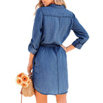 Robe Chemise Courte en Jean - Vignette | ma-robe-chemise.com