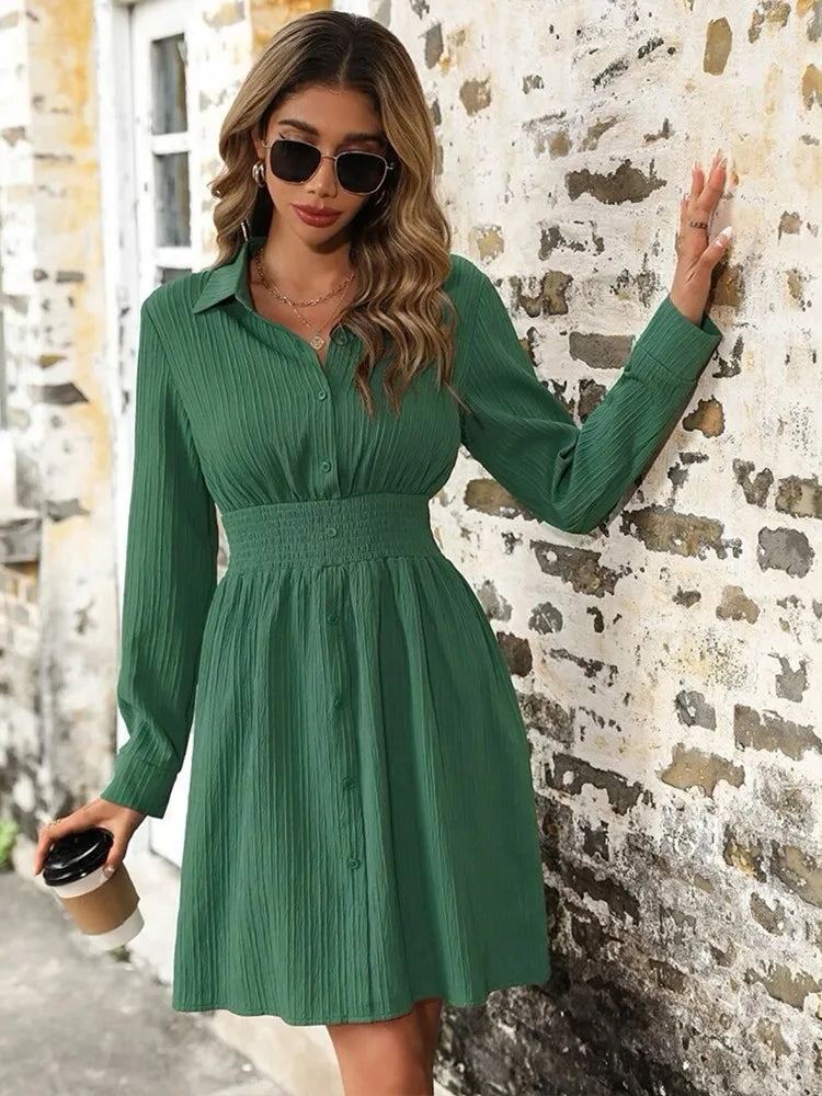 Robe Chemise Verte