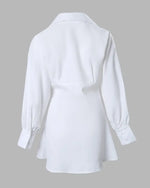 Robe Chemise Blanche avec Corset - Vignette | ma-robe-chemise.com