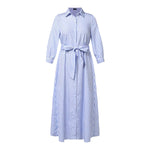 Robe Chemise Rayée Bleu et Blanc - Vignette | ma-robe-chemise.com