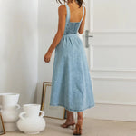 Robe Chemise en Jean Sans Manche - Vignette | ma-robe-chemise.com