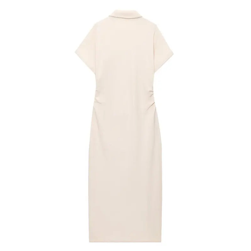 Robe Chemise Beige chez robe-chemise-boutique
