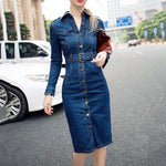 Robe Chemise en Jean avec Ceinture - Vignette | ma-robe-chemise.com