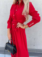 Robe Chemise Rouge - Vignette | ma-robe-chemise.com