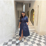 Robe Chemise Bleu - Vignette | ma-robe-chemise.com